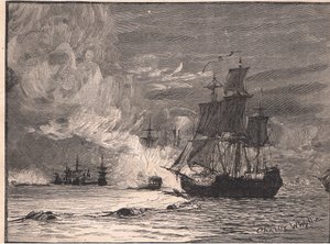 メディエーター、ラロシェルAD 1810でブームを打破 作： Charles William Wyllie